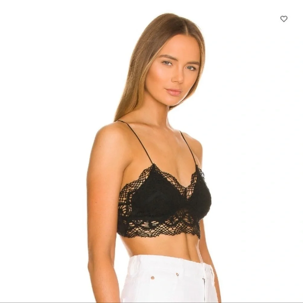NWT Free People Mariana Bralette Black Sz XS